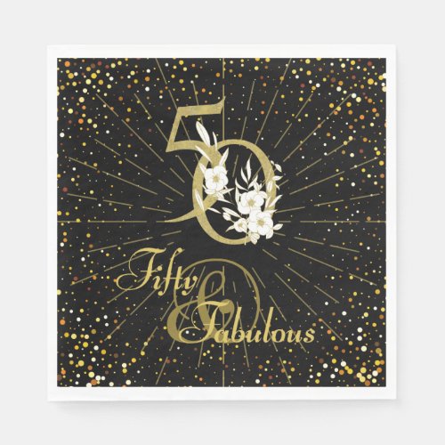 Fifty and Fabulous Paper Napkins