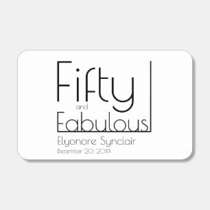 Fifty and Fabulous Photo 50th Birthday Party Matchboxes