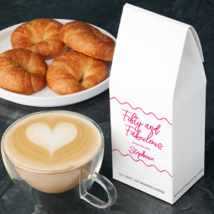 Fifty and Fabulous Pink Script Roasted Coffee
