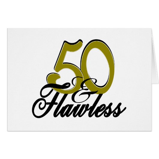 Fifty and Flawless Cards (Front Horizontal)