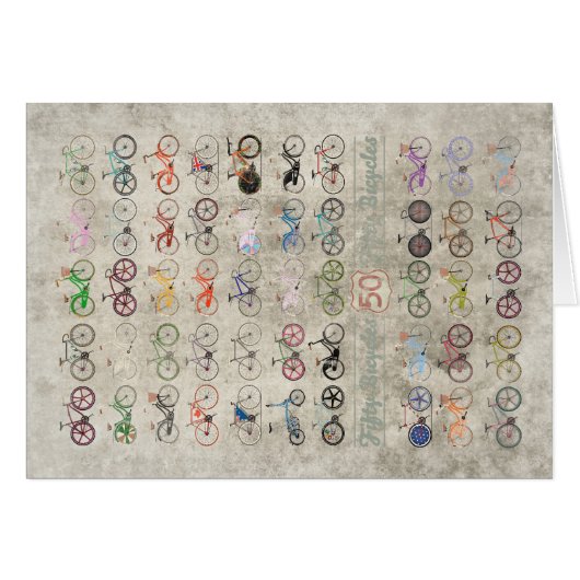 Fifty Bicycles (Front Horizontal)