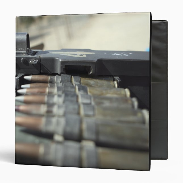 Fifty-caliber machine gun rounds 3 ring binder (Front/Inside)
