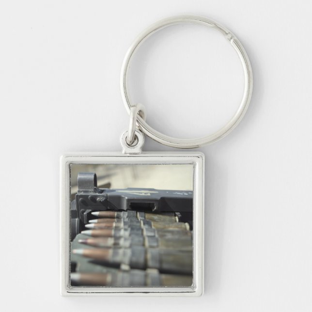 Fifty-caliber machine gun rounds keychain (Front)
