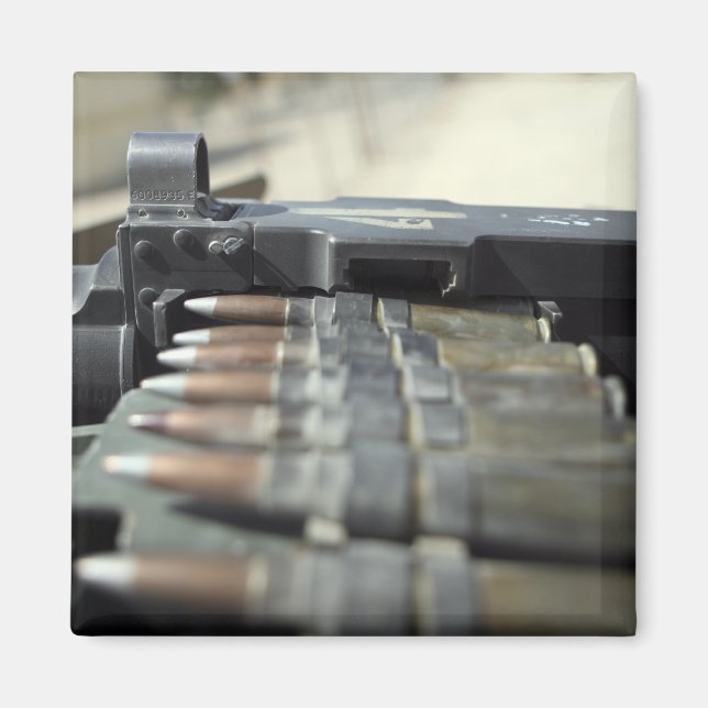 Fifty-caliber machine gun rounds magnet (Front)