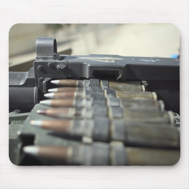 Fifty-caliber machine gun rounds mouse pad (Front)