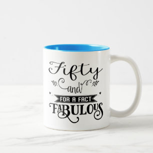 Fifty Fabulous 50th Birthday Gift Mug