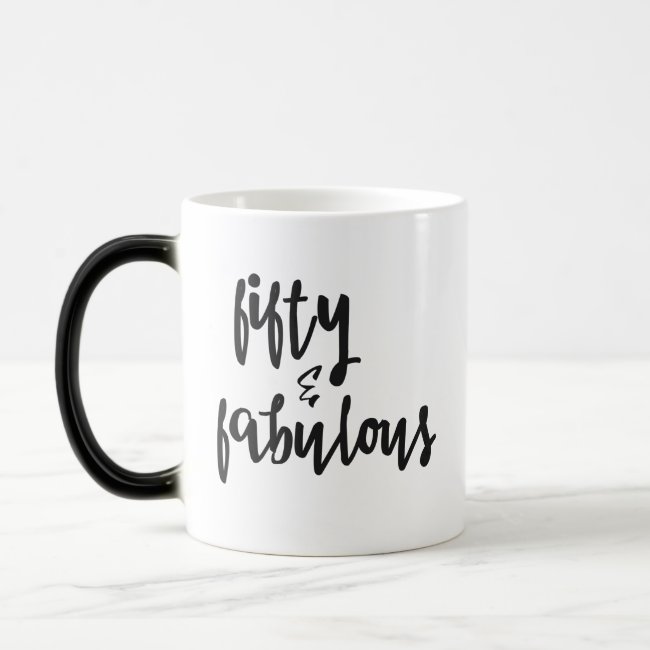 Fifty & Fabulous - 50th Birthday Mug