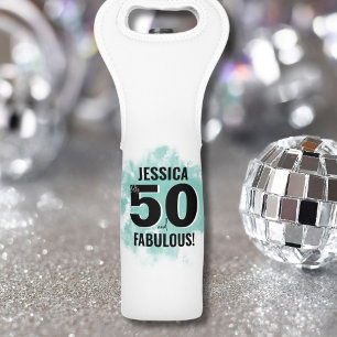 Fifty Fabulous 50th Birthday Wine Bag