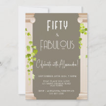 Fifty Fabulous Elegant Brown Greek Theme Birthday