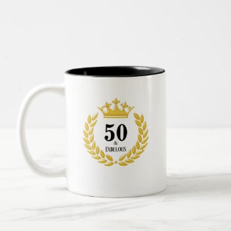Fifty & Fabulous with Laurel Wreath & Crown
