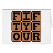 Fifty Four, Number 54 (Front Horizontal)