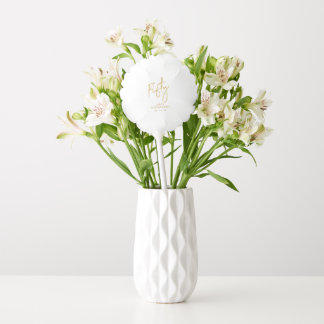 Fifty Gold Lettering 50th birthday decor Balloon