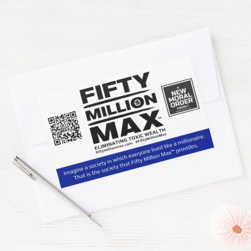 Fifty Million Maxâ 4 Rectangular Stickers 1