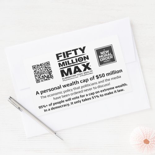 Fifty Million Maxâ 4 Rectangular Stickers 3