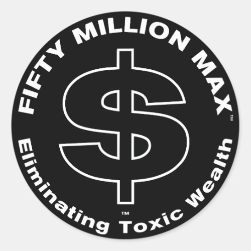 Fifty Million Maxâ Dollar Logo 3 Stickers 6