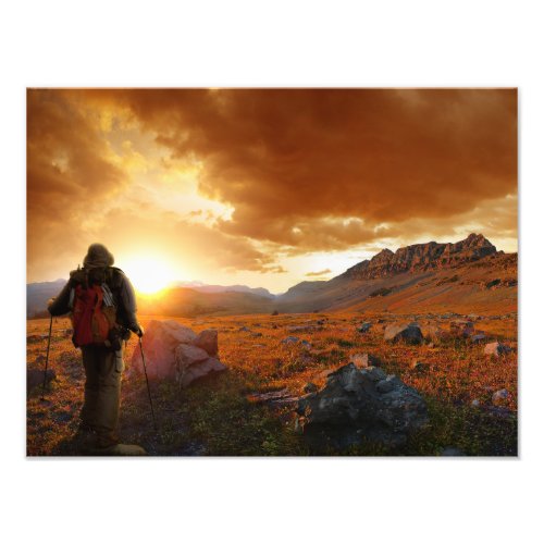 Fifty Mountain Sunset _ Glacier National Park Photo Print