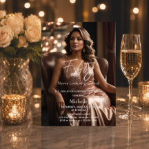 Fifty Never Looked So Good Chic Rose Gold Birthday