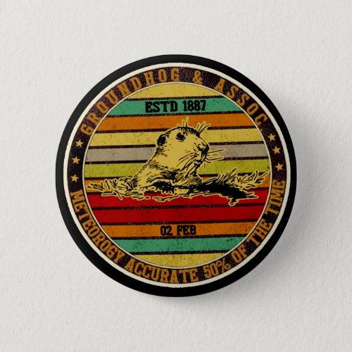 Fifty Percent Accuracy Groundhog Day Button