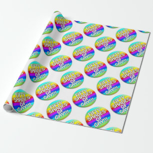 FIFTY SHADES OF GAY MULTI SHADE WRAPPING PAPER