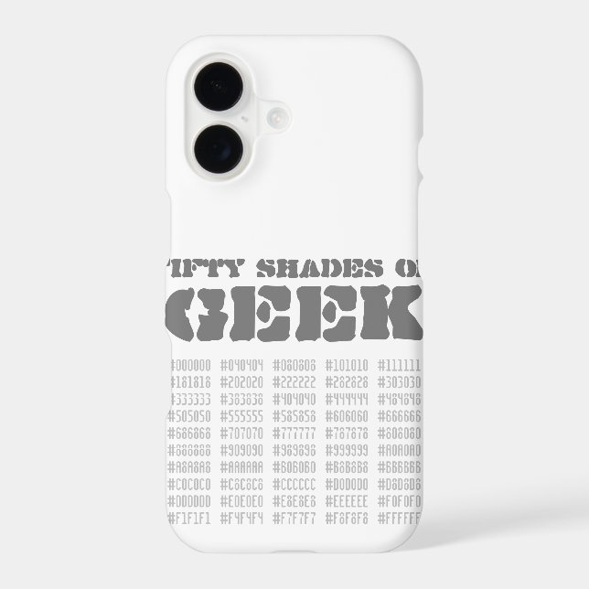 Fifty Shades of Geek Iphone Case (Back)