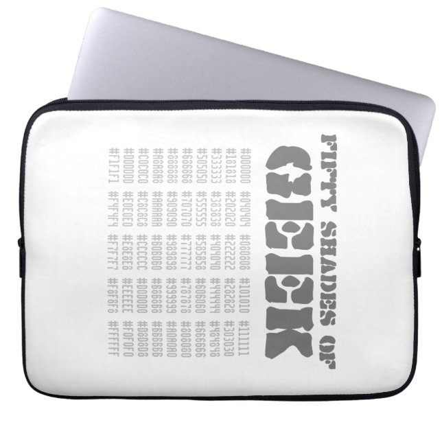 Fifty Shades of Geek Laptop Sleeve (Front)