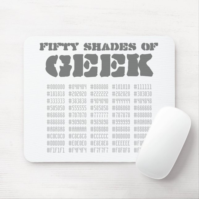 Fifty Shades of Geek Mouse Pad (With Mouse)