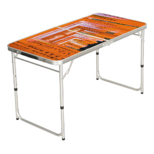 Fifty shades of orange - Senbon Torii, Kyoto Beer Pong Table