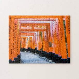 Fifty shades of orange - Senbon Torii, Kyoto Jigsaw Puzzle