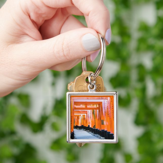 Fifty shades of orange - Senbon Torii, Kyoto Keychain (Hand)