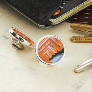 Fifty shades of orange - Senbon Torii, Kyoto Lapel Pin