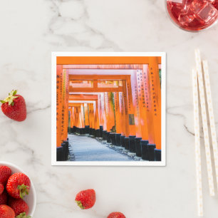 Fifty shades of orange - Senbon Torii, Kyoto Napkins