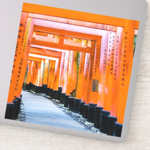 Fifty shades of orange - Senbon Torii, Kyoto Sticker