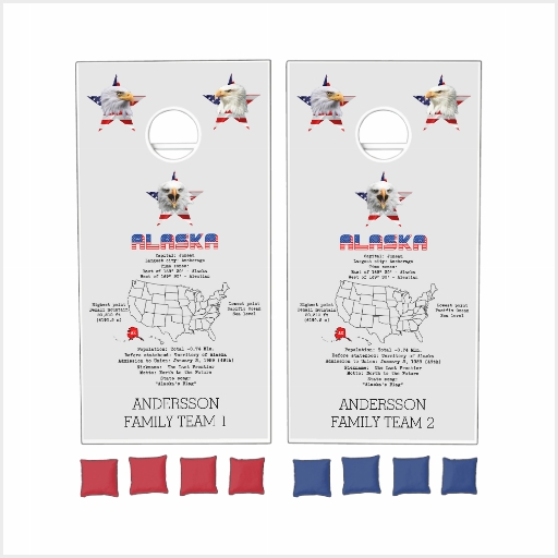 Fifty States Of America Cornhole Board Set