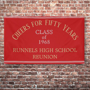 FIFTY YEAR reunion banner