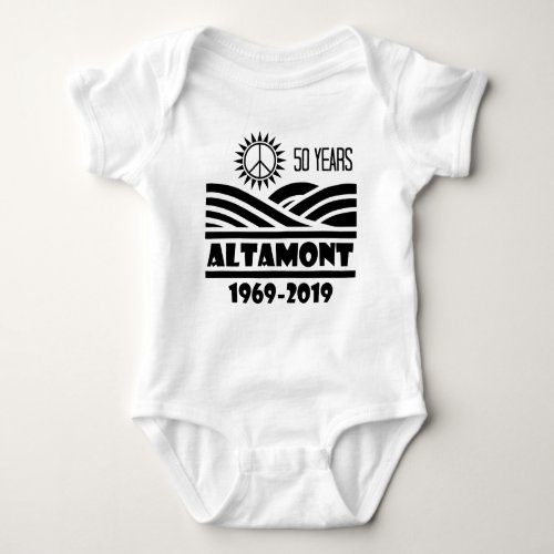 Fifty Years Altamont Speedway Free Concert 1969 Baby Bodysuit