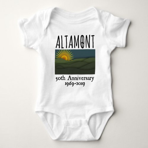 Fifty Years Altamont Speedway Free Concert 1969 Baby Bodysuit