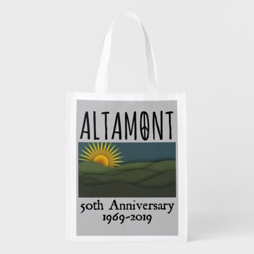 50 Years Altamont Speedway Free Festival 1969 Livermore California Grocery Bag