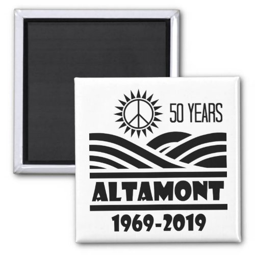 Fifty Years Altamont Speedway Free Concert 1969 Magnet