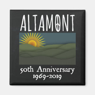 Fifty Years Altamont Speedway Free Concert 1969 Magnet