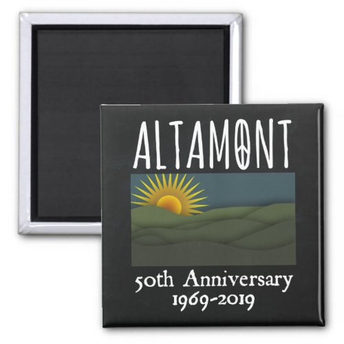 Fifty Years Altamont Speedway Free Concert 1969 Magnet