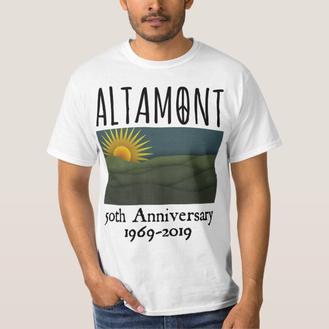 Fifty Years Altamont Speedway Free Concert 1969 T-Shirt (Front)
