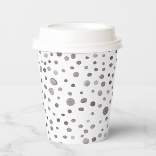 Fig Confetti Watercolor Dots Paper Cup