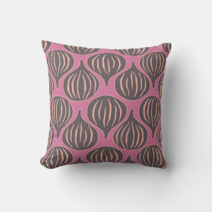 Fig Fantasy: Vintage Holiday Seamless Throw Pillow