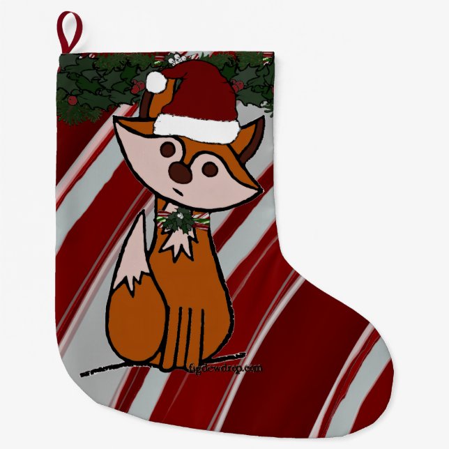 Fig Fox Christmas Stocking (Front)