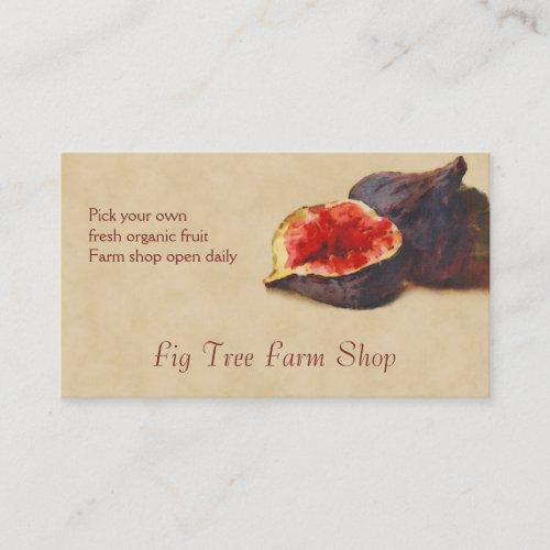 Fig fruit sales business card