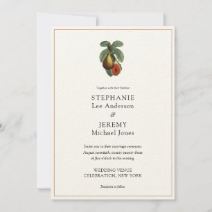 Fig Fruit Vintage Aesthetic Invitation