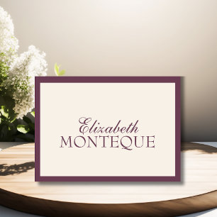 Fig Ivory Old Money Wedding Place Card