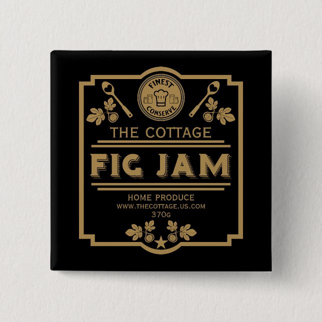 Fig Jam Seller Button (Front)