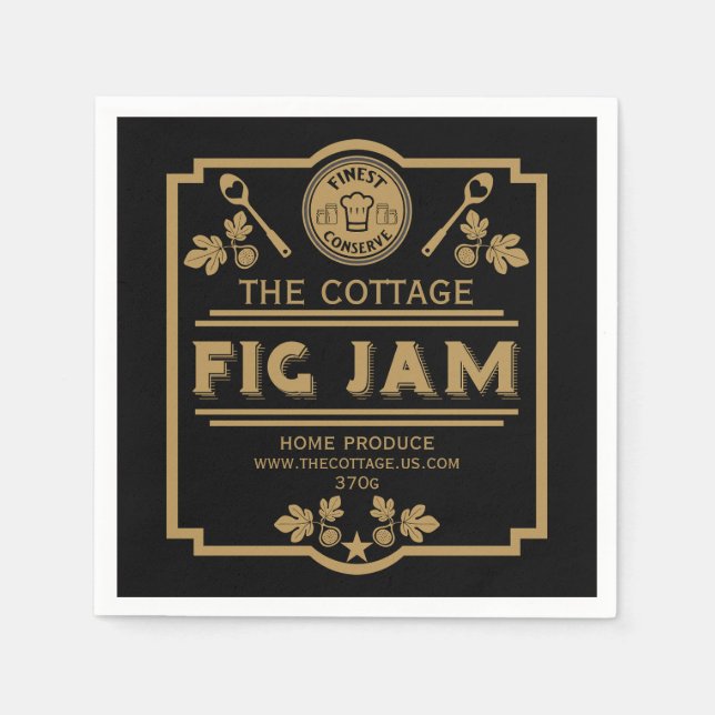 Fig Jam Seller Napkins (Front)