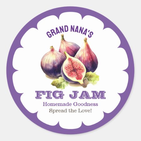 Fig Jam Vintage Label Preserve